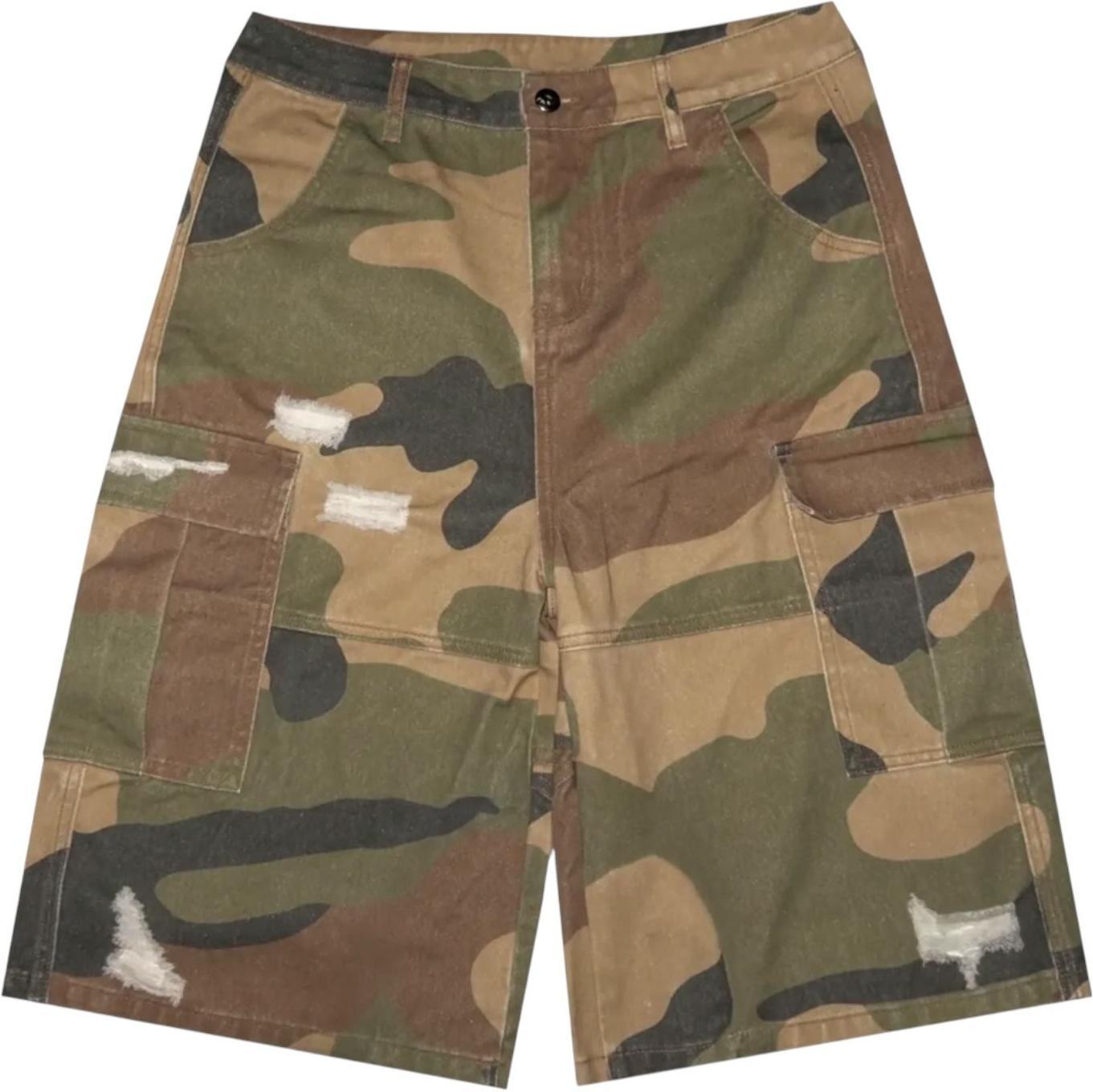 Killtec Distressed Camo Jean Shorts