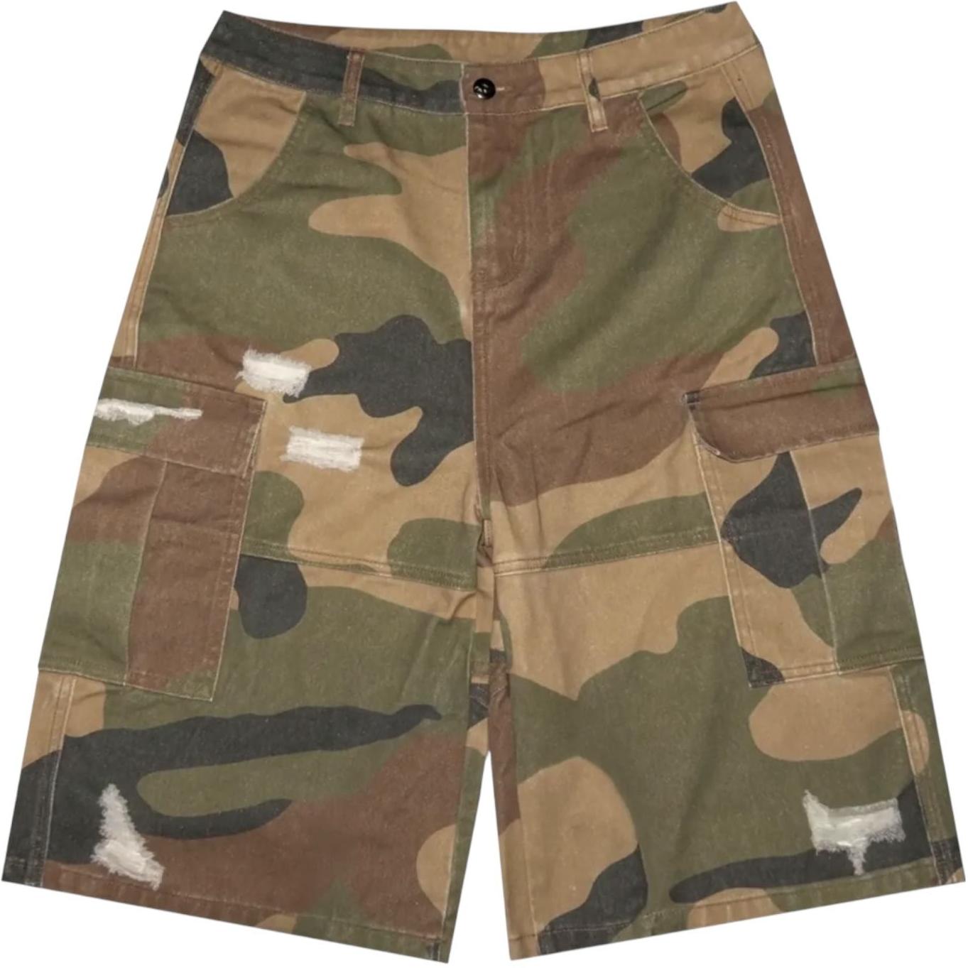Killtec Distressed Camo Jean Shorts