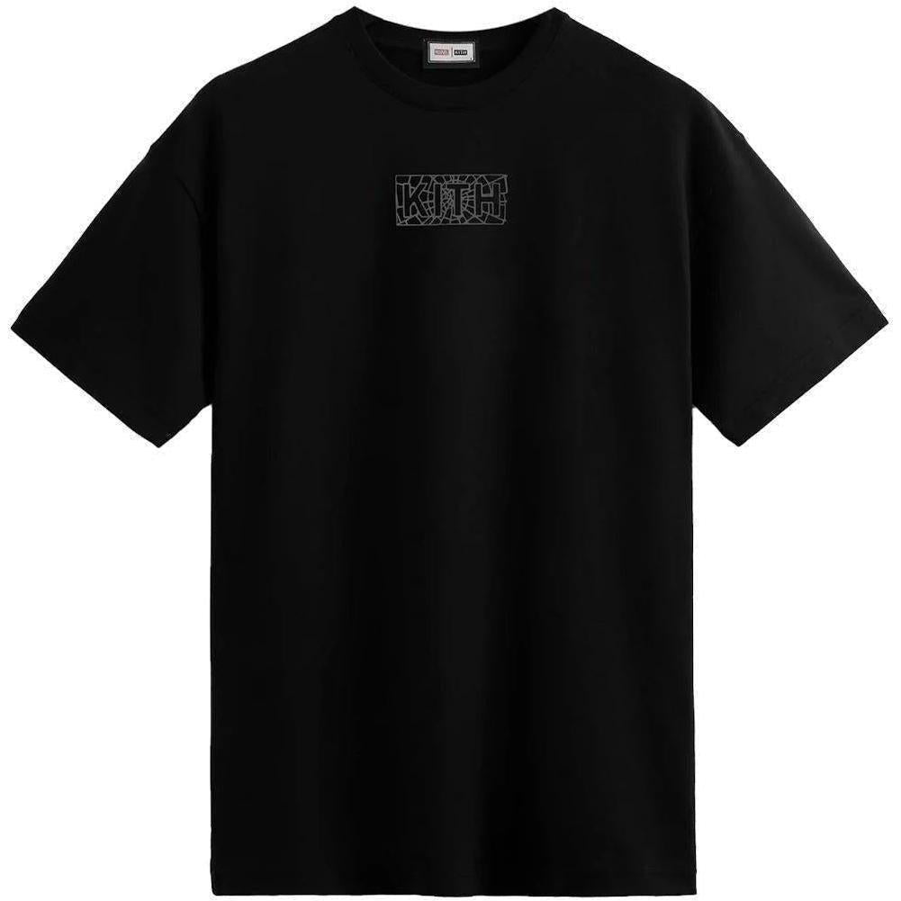 Kith Marvel Spider-Man Web Logo Tee Black