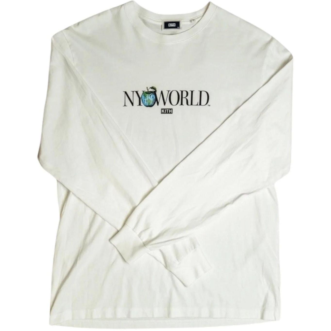 Kith NY to the World L/S T-Shirt White