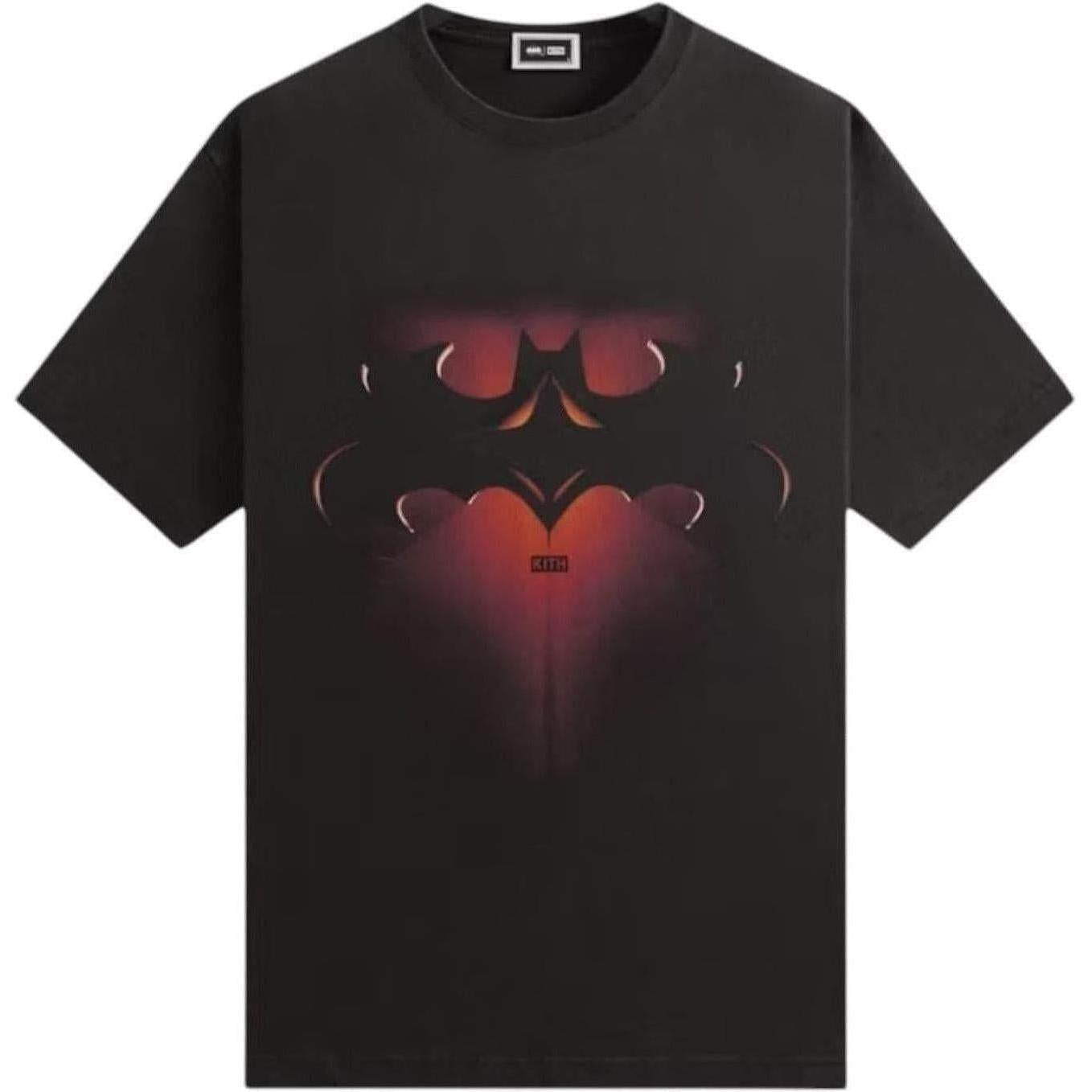Kith x Batman And Robin Logo Vintage Tee Black