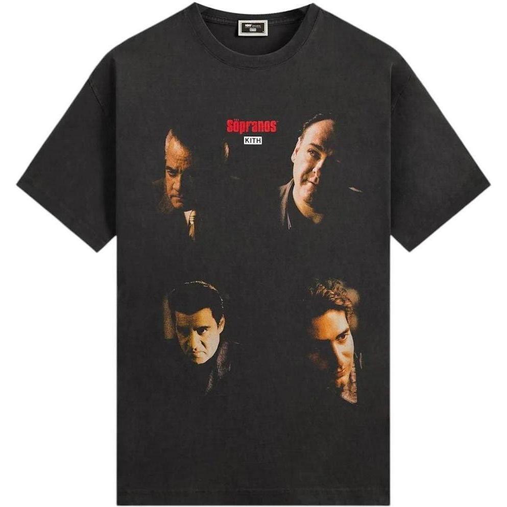 Kith x The Sopranos Characters Vignette Vintage Tee Black
