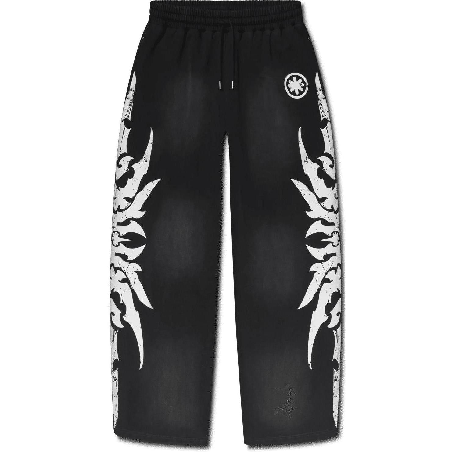 LostShdws Complex Con Exclusive Acid Wash Sweatpants Black