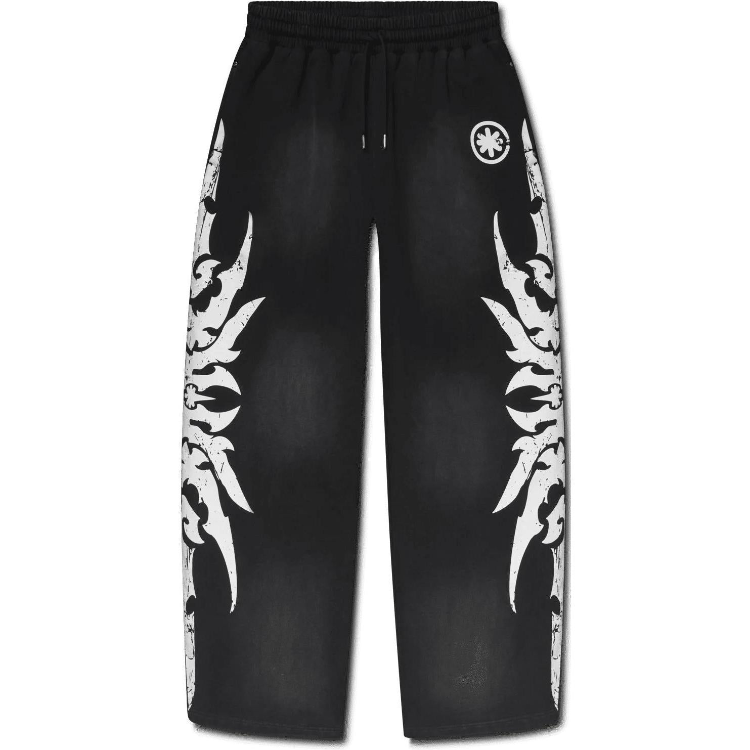 LostShdws Complex Con Exclusive Acid Wash Sweatpants Black