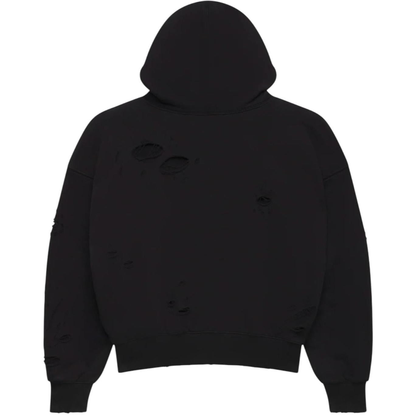 LostShdws DSTRY DBL Layer Logo Hoodie Black