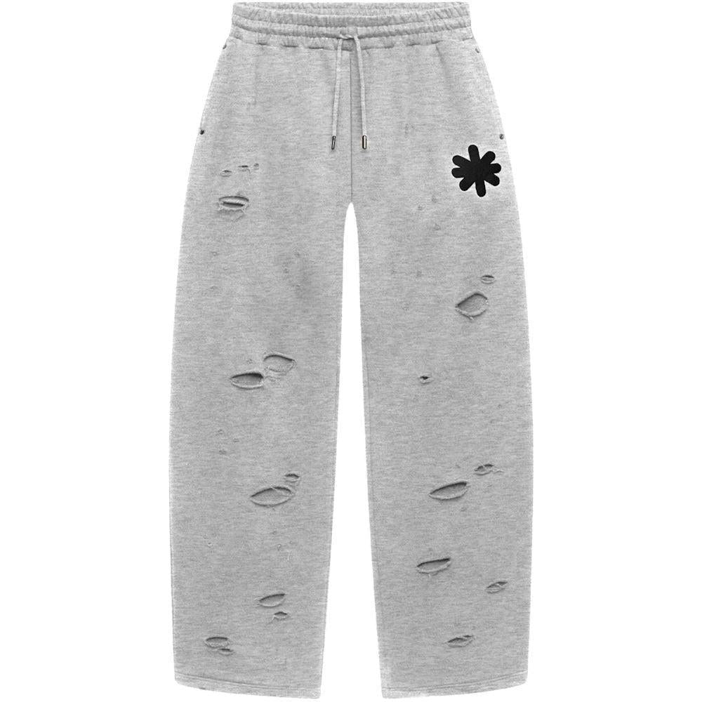 LostShdws DSTRY Double Layer Logo Sweatpant Heather Grey