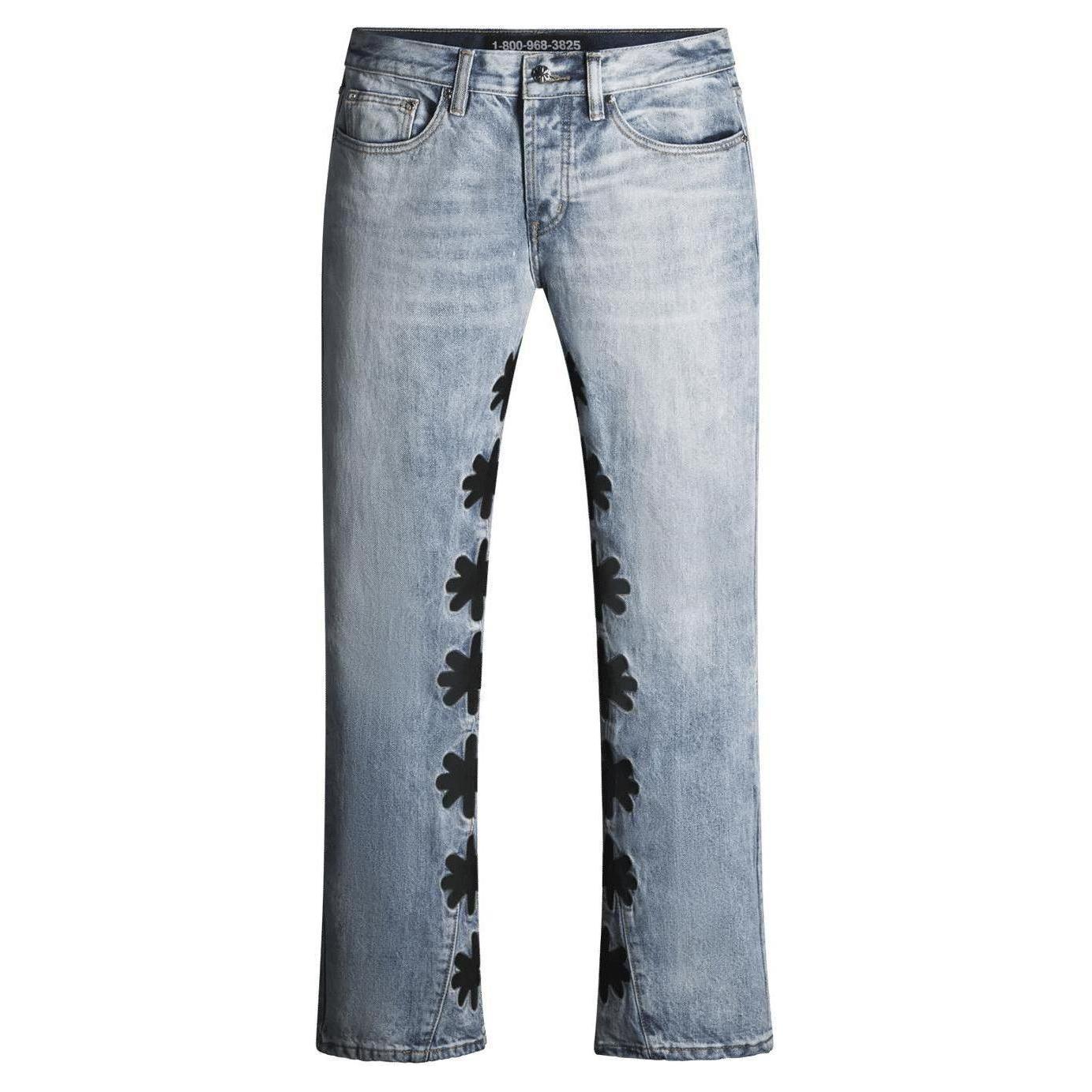 LostShdws Drkshdws Light Wash Denim Pants Black