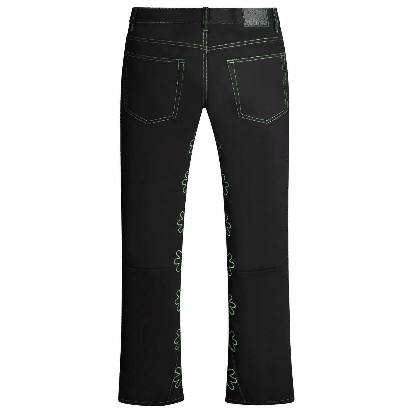 LostShdws Drkshdws Outline Denim Pants Green
