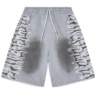LostShdws Graphic Sweatshorts Grey