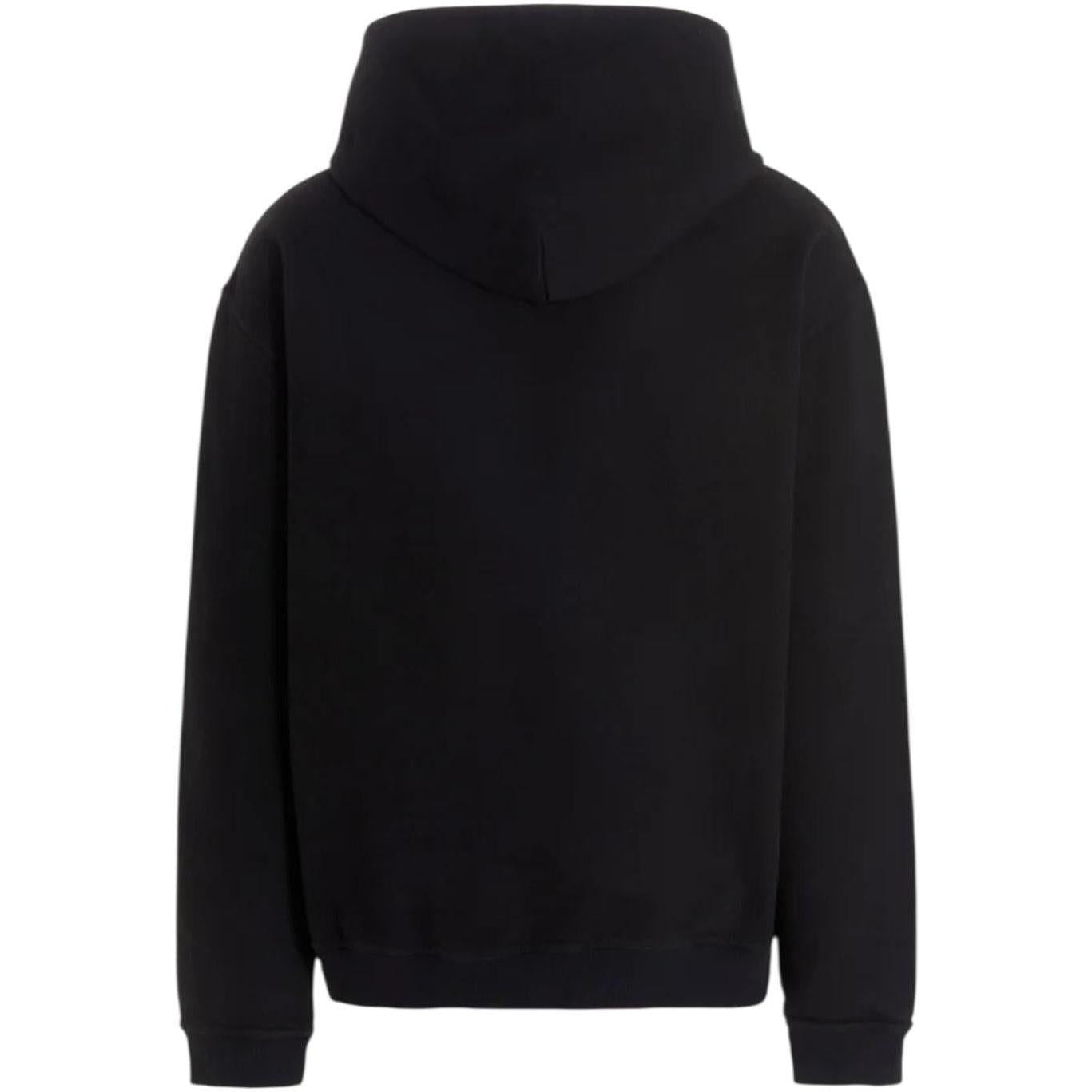 Maison Margiela Reversed Logo Hoodie Black