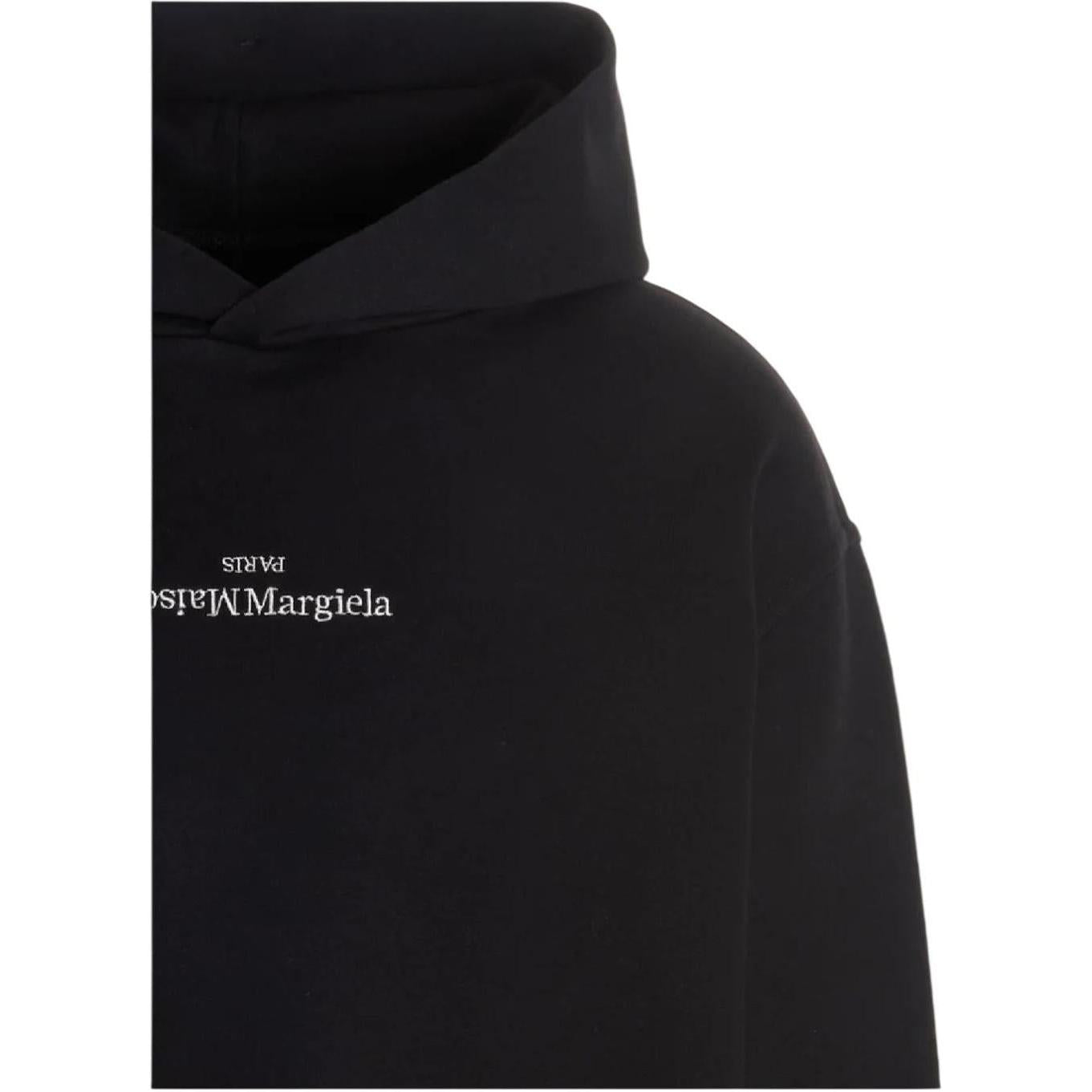 Maison Margiela Reversed Logo Hoodie Black