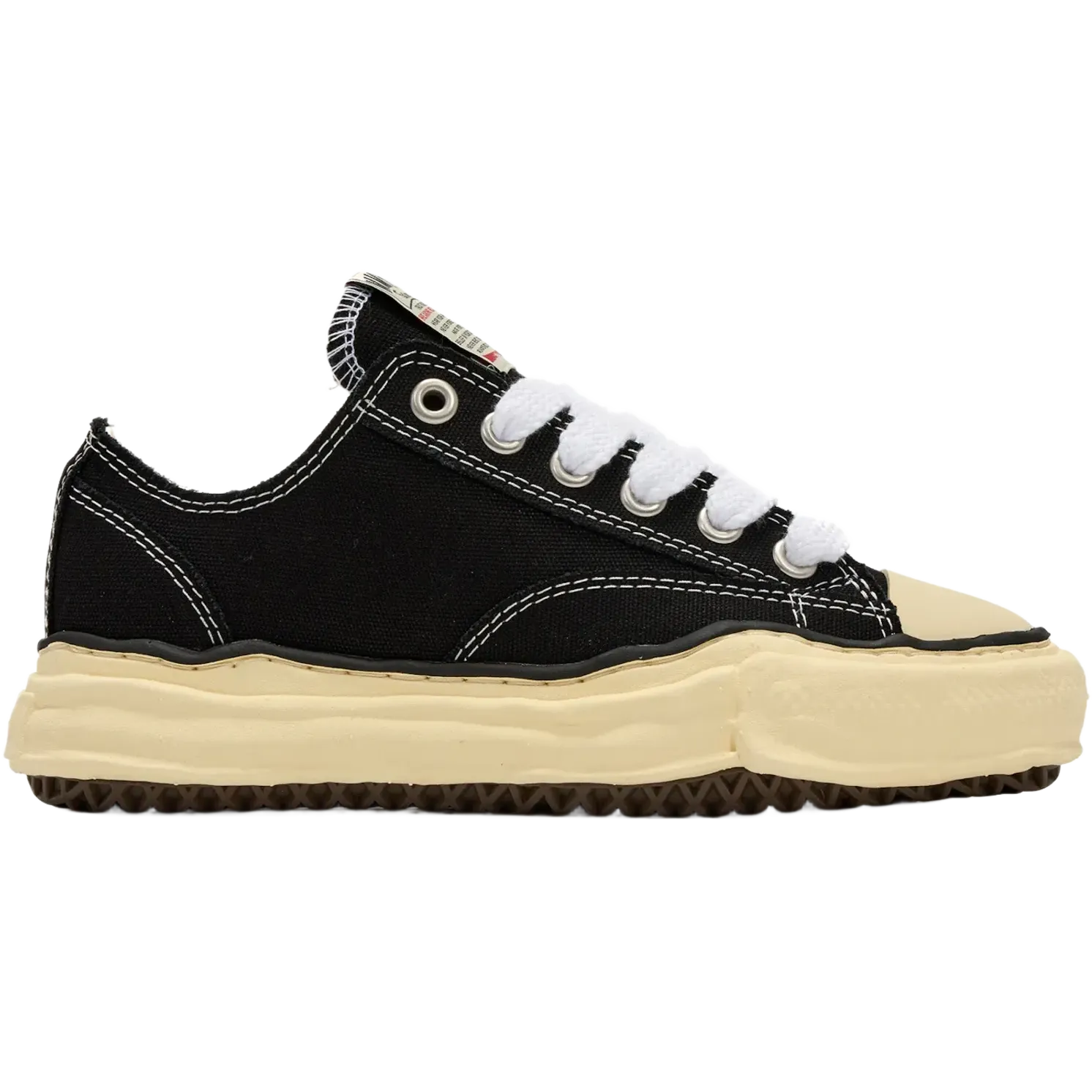 Maison Mihara Yasuhiro Peterson OG Sole Canvas Low Black White