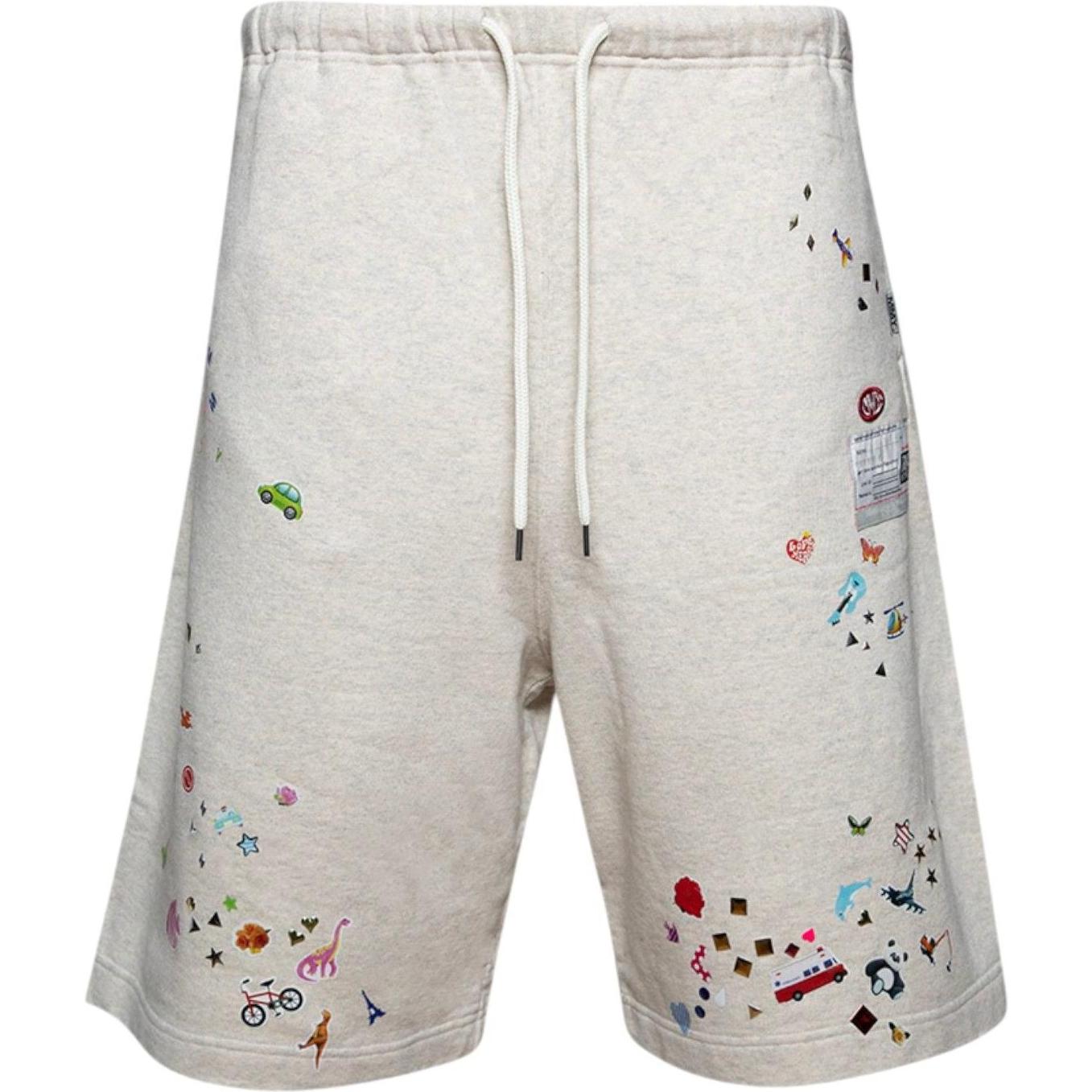 Maison Mihara Yasuhiro Sticker Shorts White