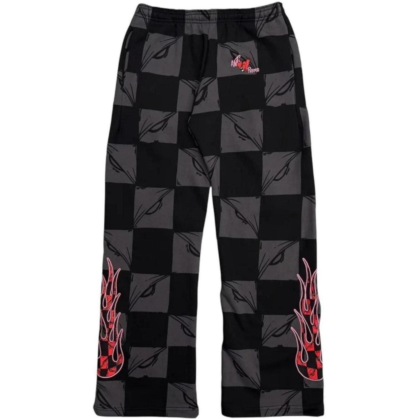 Matty Boy Anti Promo 99 Eyes ATL Flame Hooded Sweatpants Black Multi