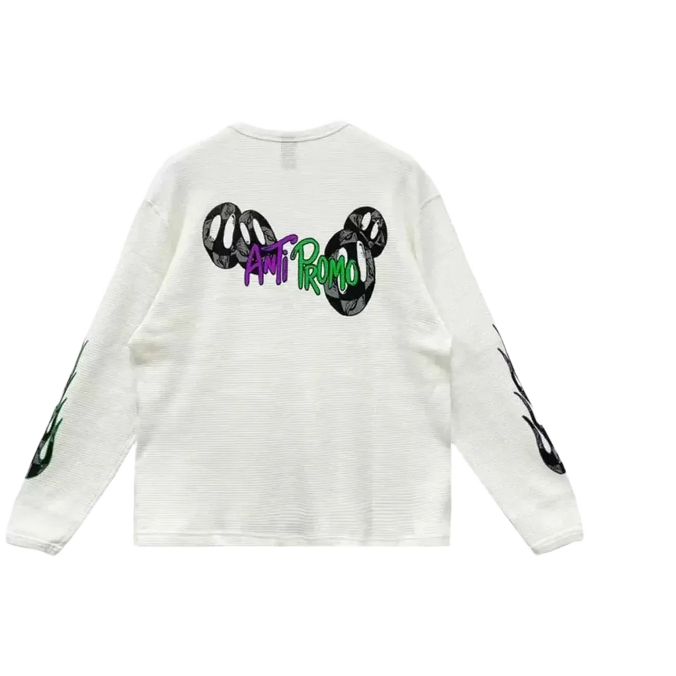 Matty Boy Anti-Promo Flames Thermal Tee White