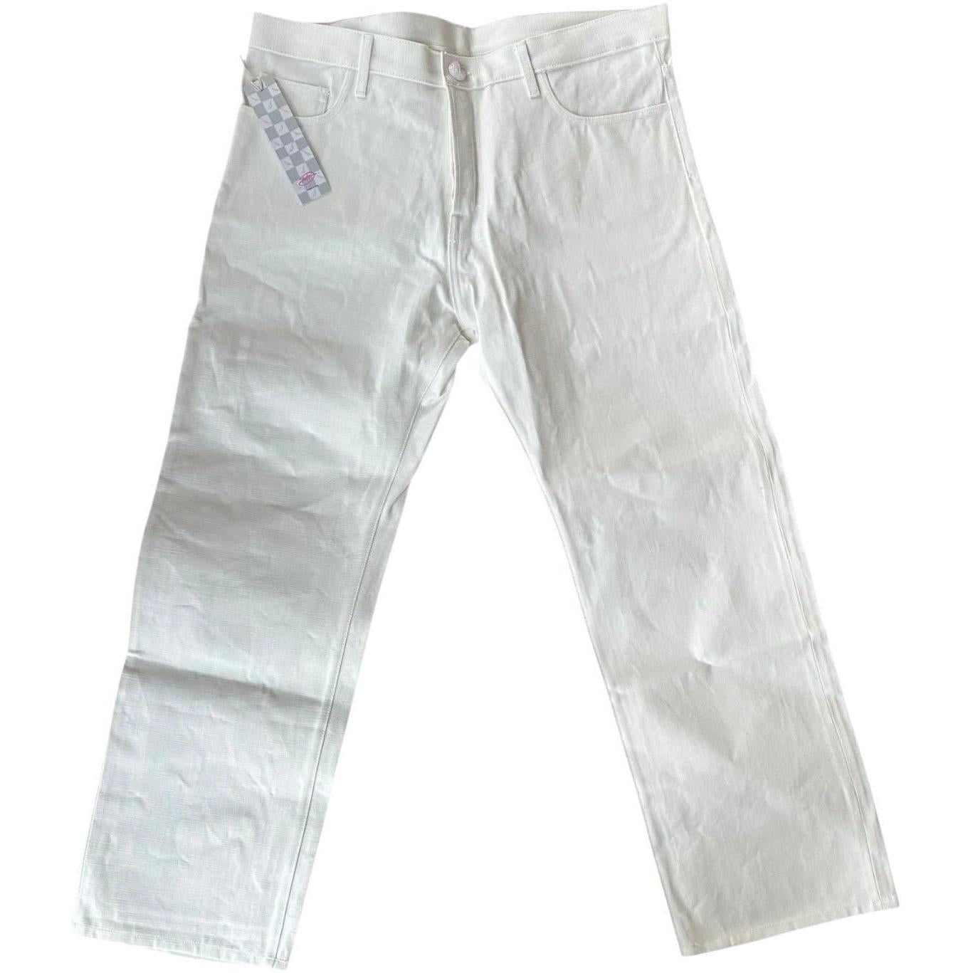 Matty Boy Anti Promo Patch Jeans White