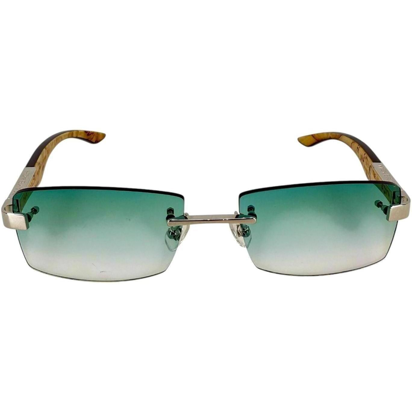 Maybach The Artist III Teal Glasses