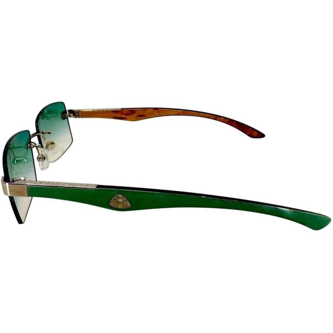 Maybach The Artist III Teal Glasses