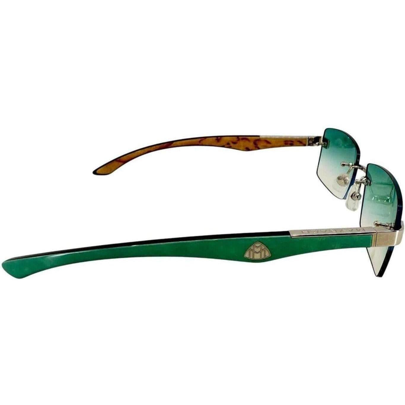 Maybach The Artist III Teal Glasses