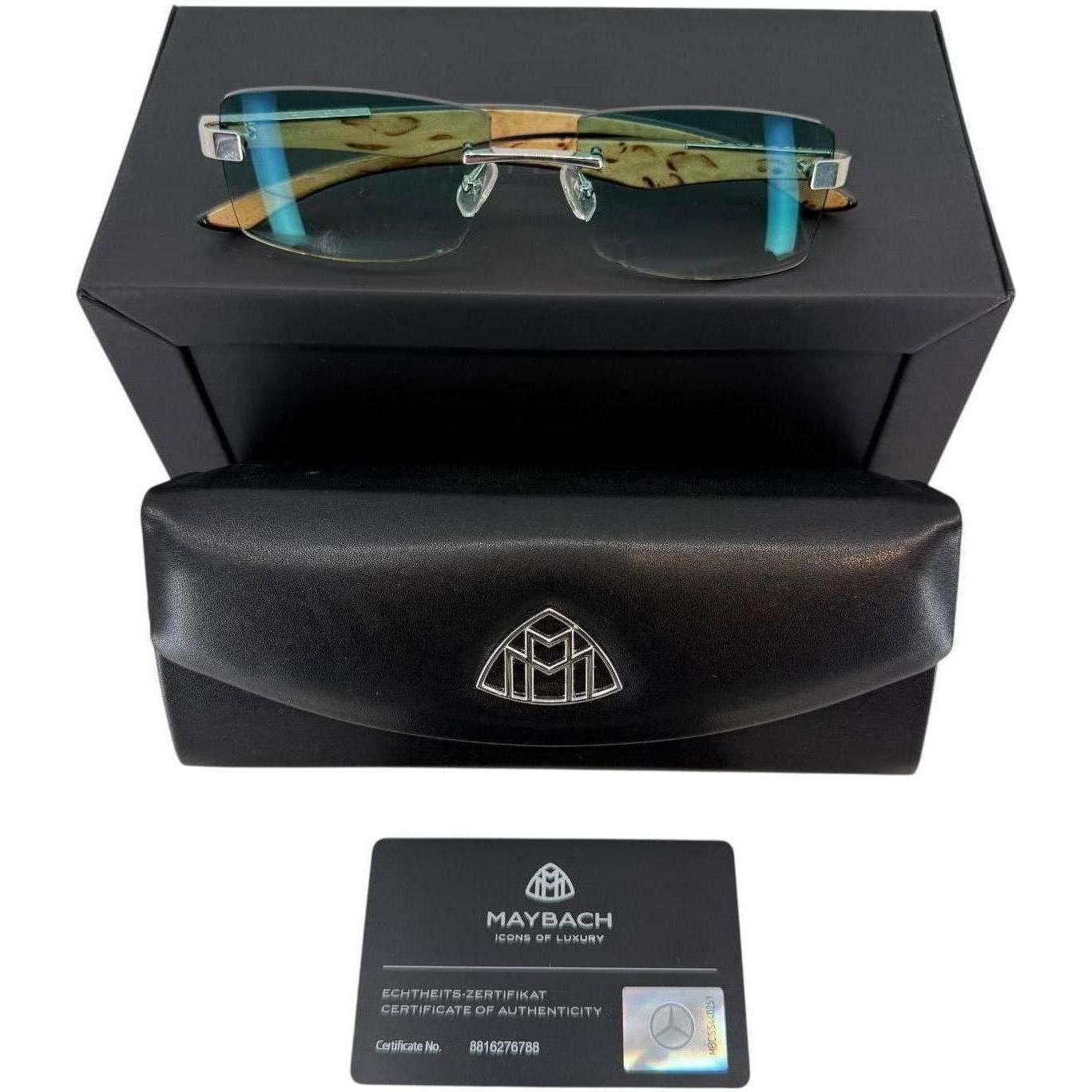 Maybach The Artist III Teal Glasses