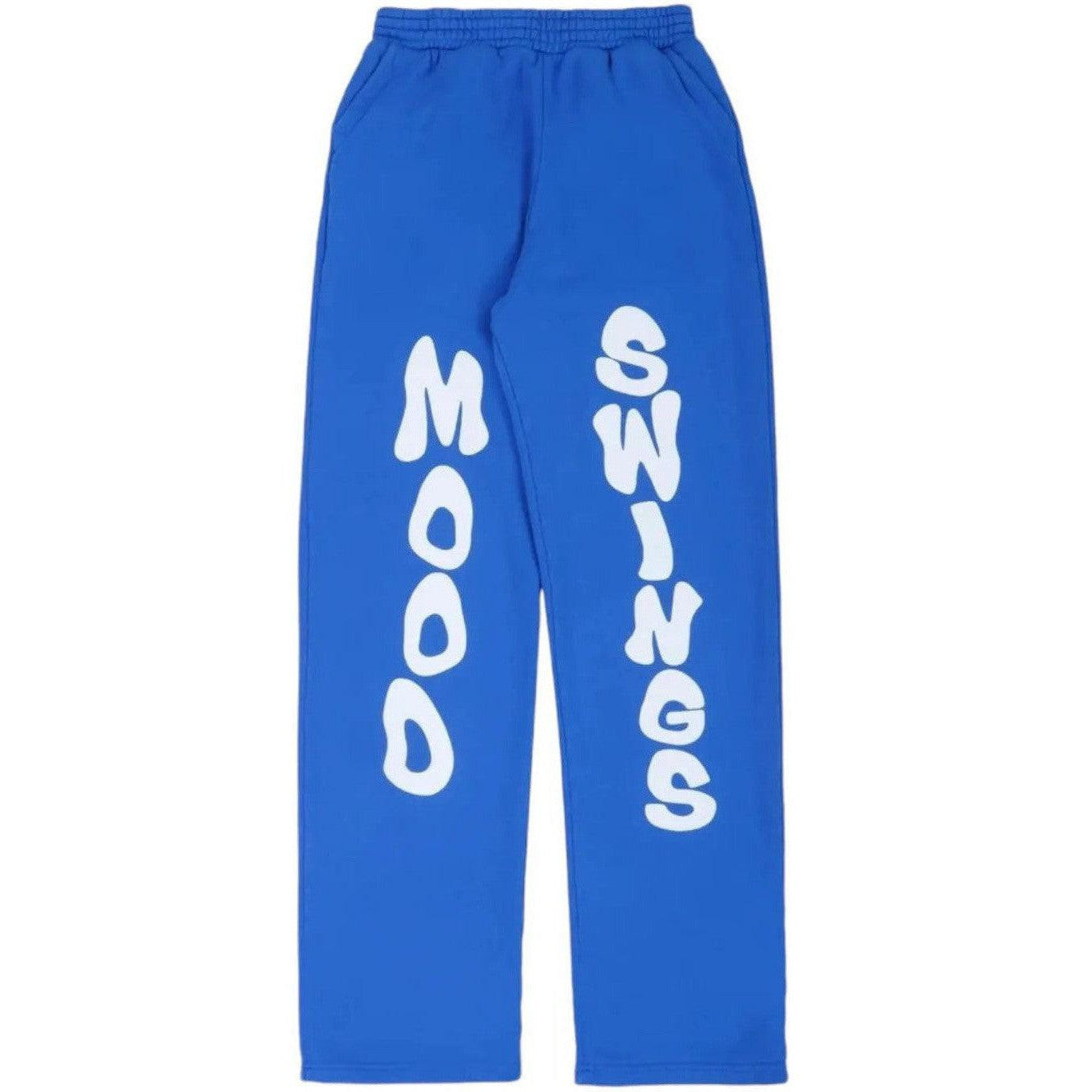 Mood Swings Stack Sweatpants Blue White