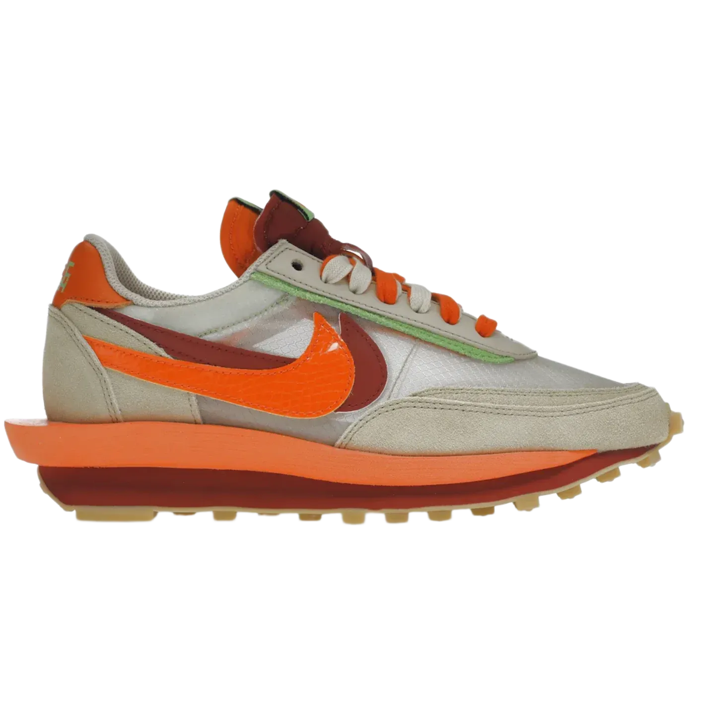 Nike LD Waffle sacai CLOT Kiss of Death Net Orange Blaze