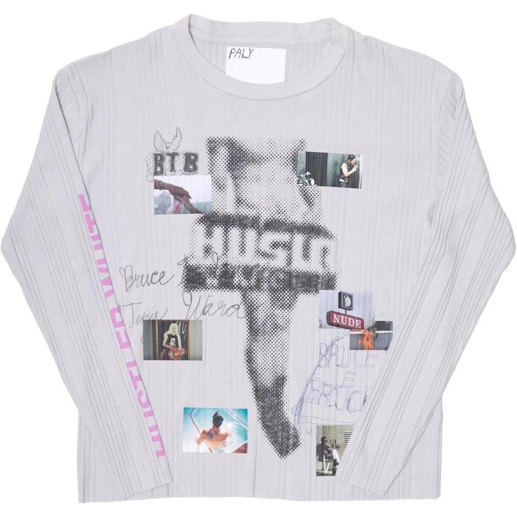 Paly Hollywood Hustlr Rib L/S Tee White