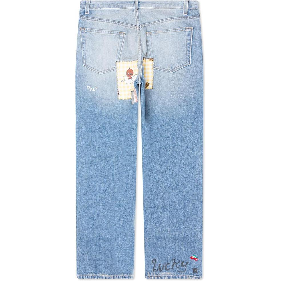 Paly Hollywood Lucky Jeans Light Wash Blue