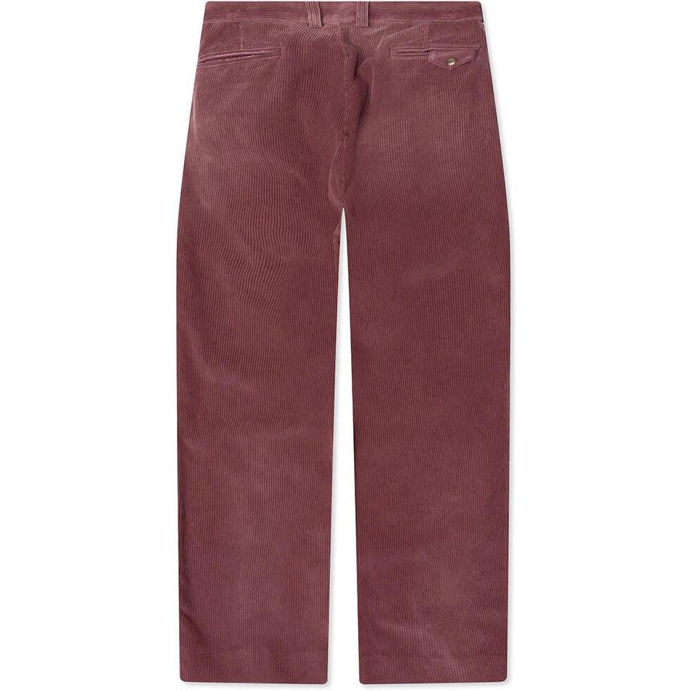 Paly Hollywood Synanon Corduroy Pleated Pants Burgundy