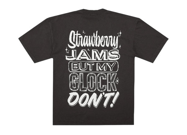 Strawberry Jams But My Glock Don't T-Shirt Vintage Black