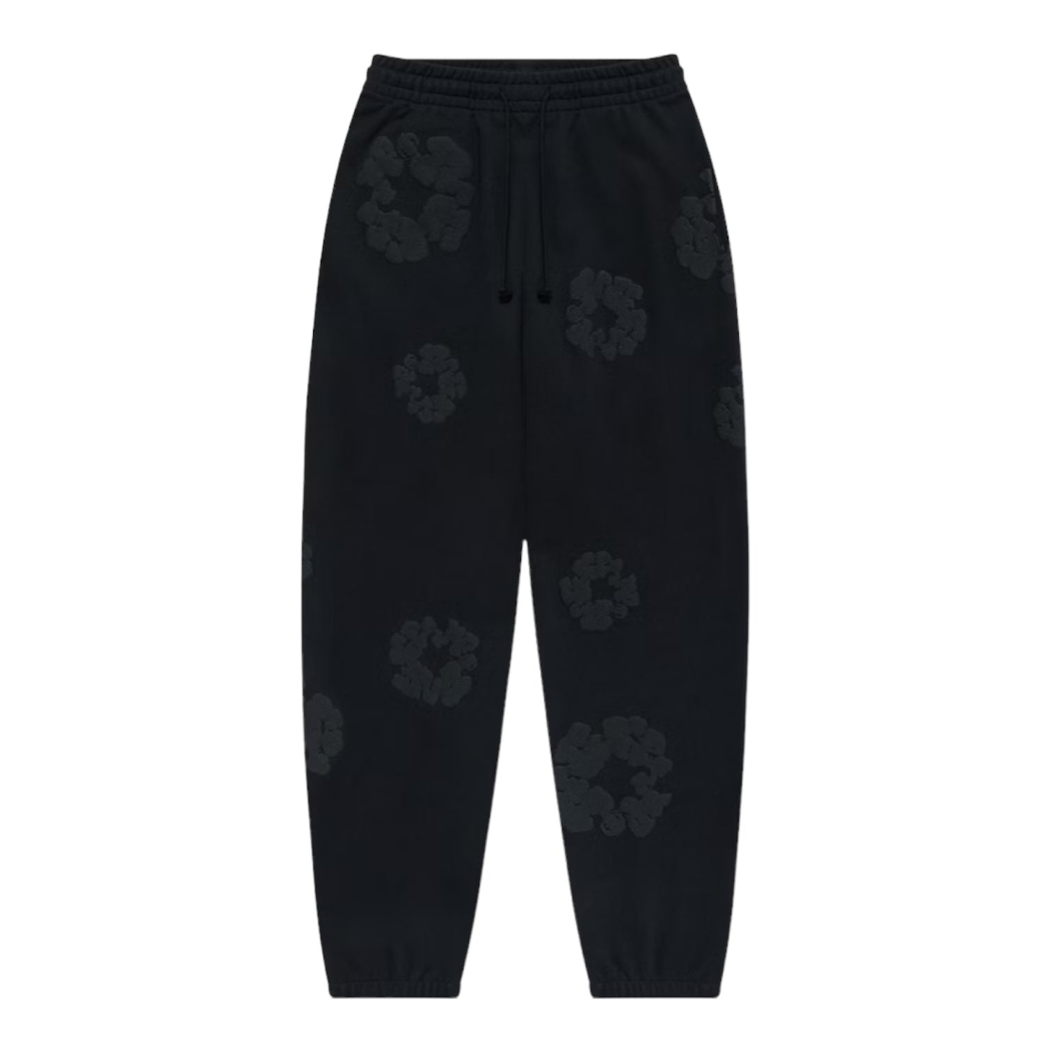 Denim Tears Cotton Wreath Sweatpants Monochrome Black