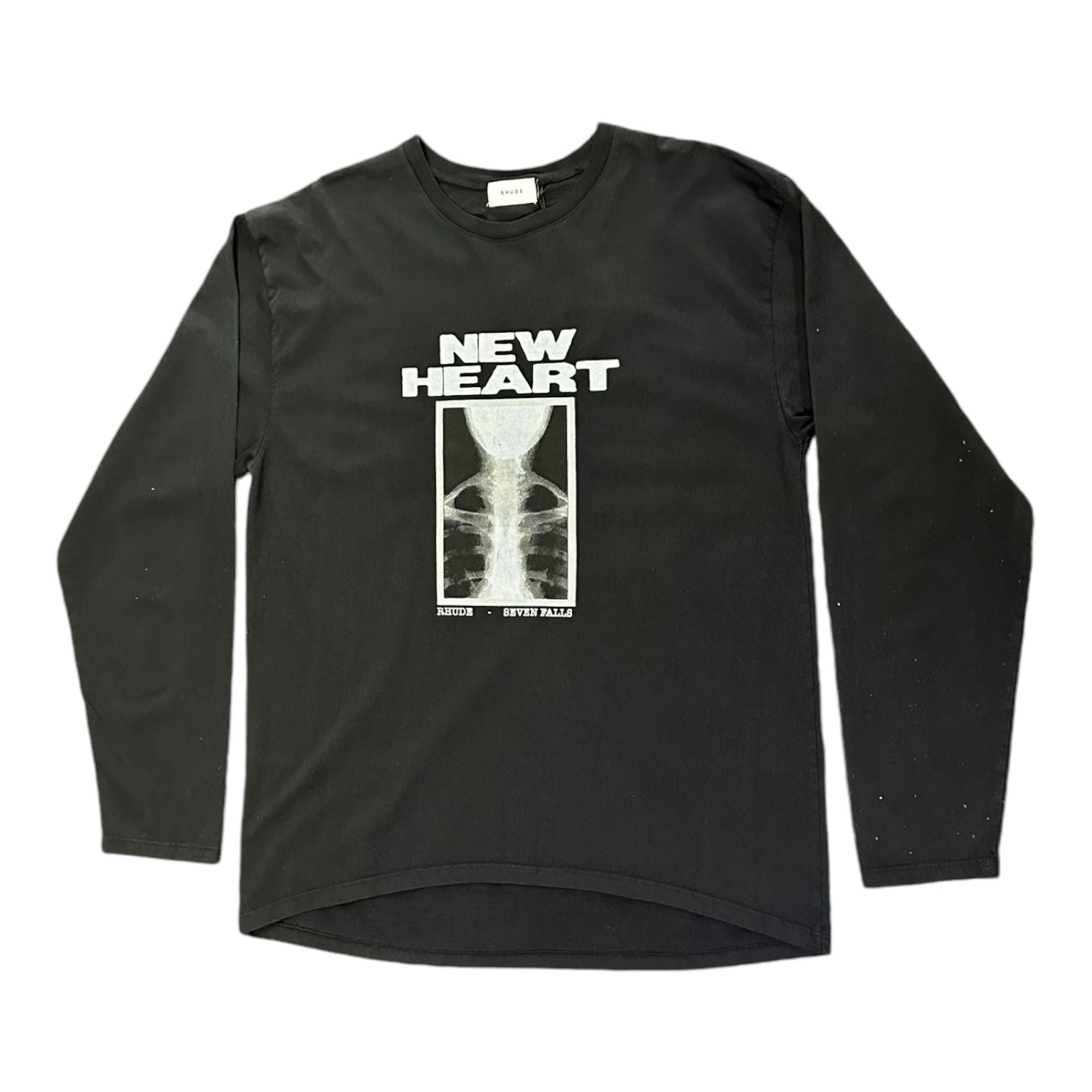 Rhude New Heart L/S T-Shirt Black