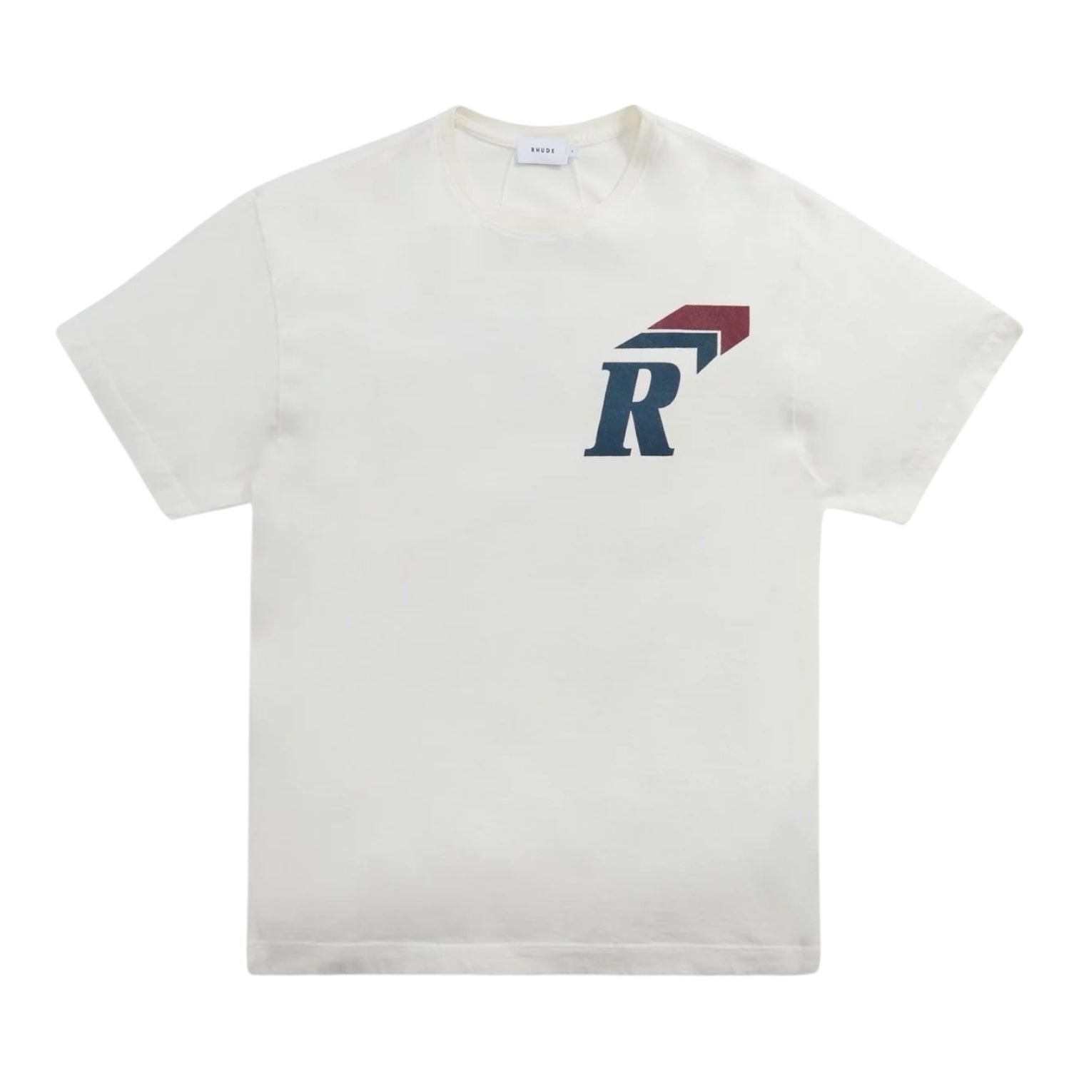 Rhude R Logo T-Shirt Vintage White