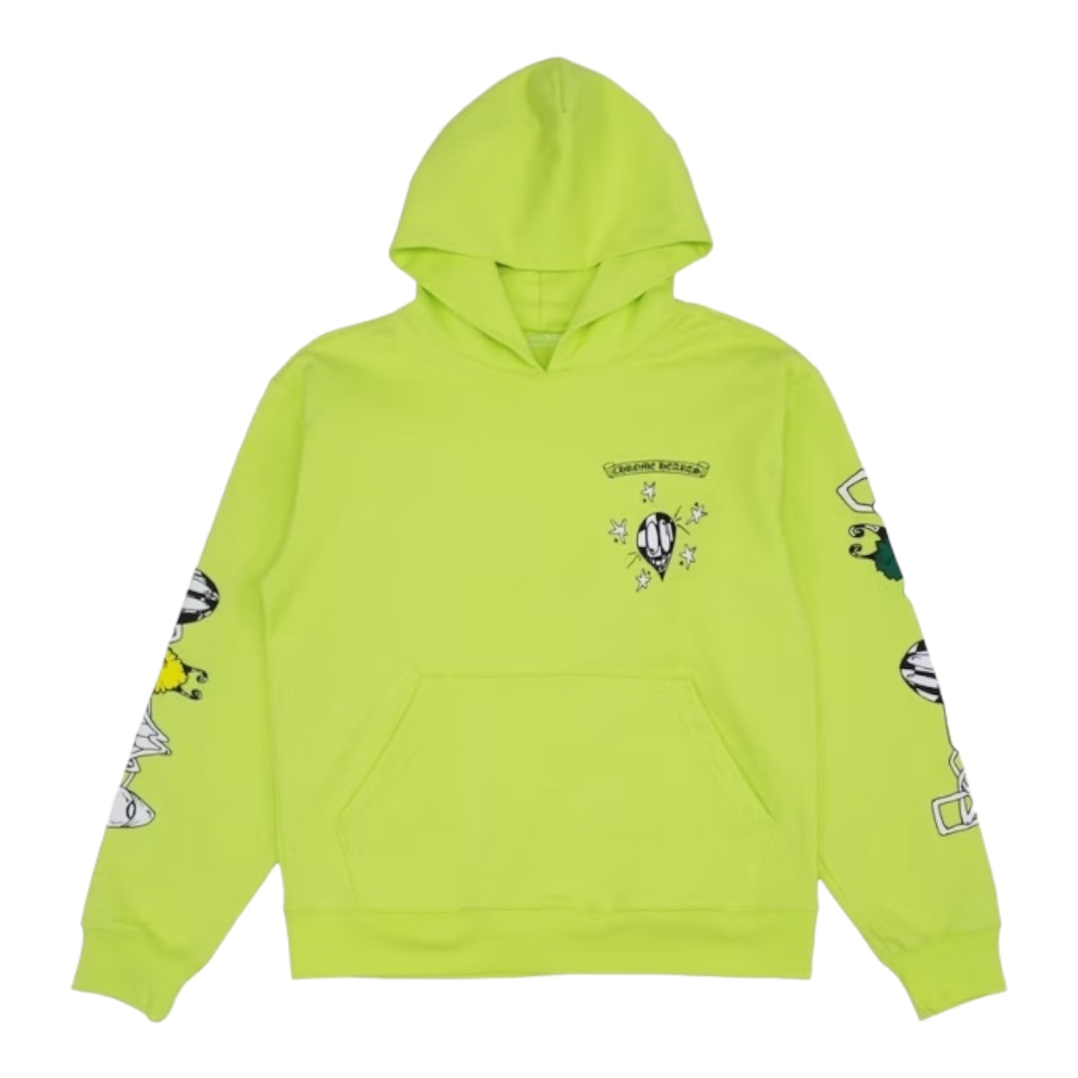 Chrome Hearts Matty Boy Link Hoodie Lime Green