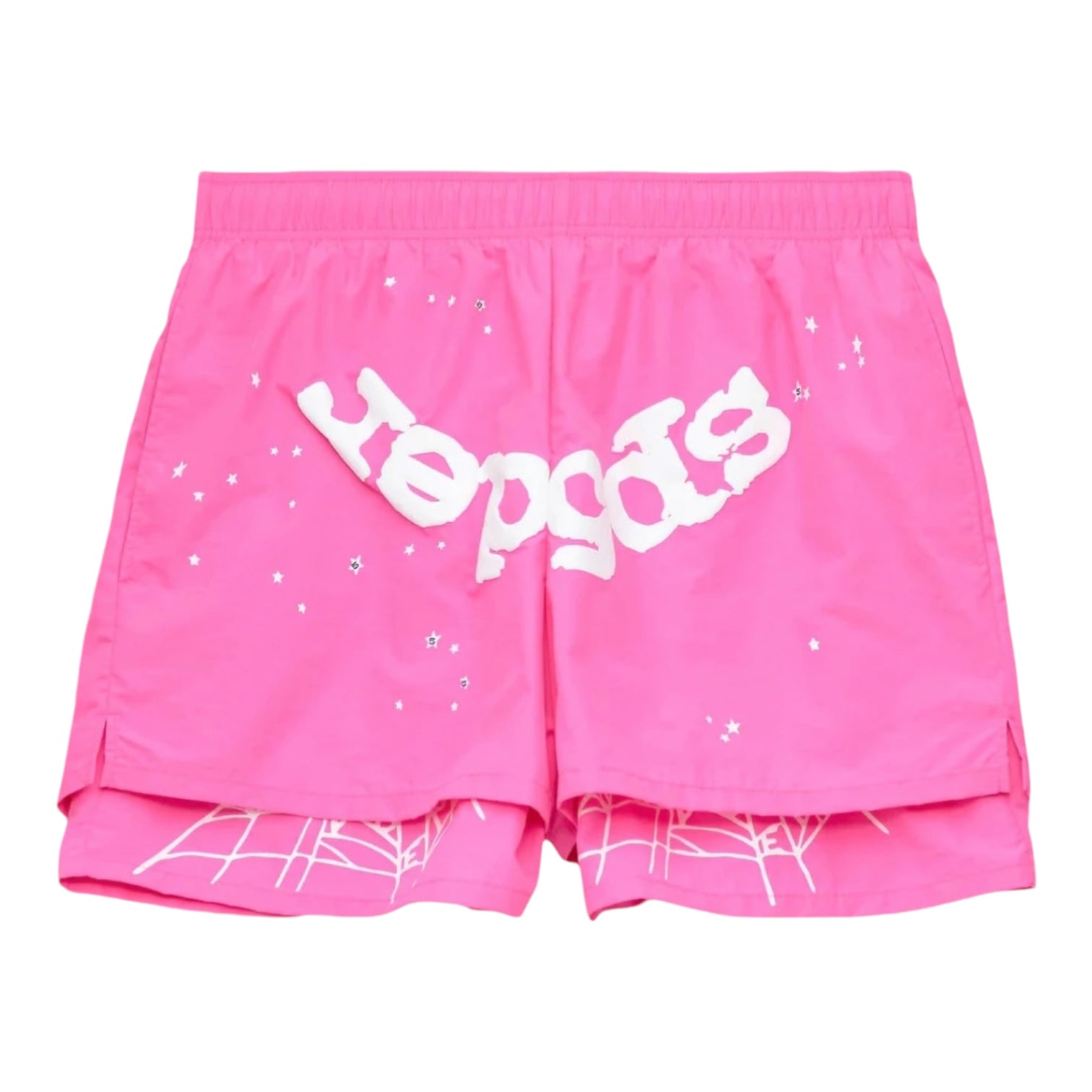 Sp5der OG Web Double Layer Short Pink