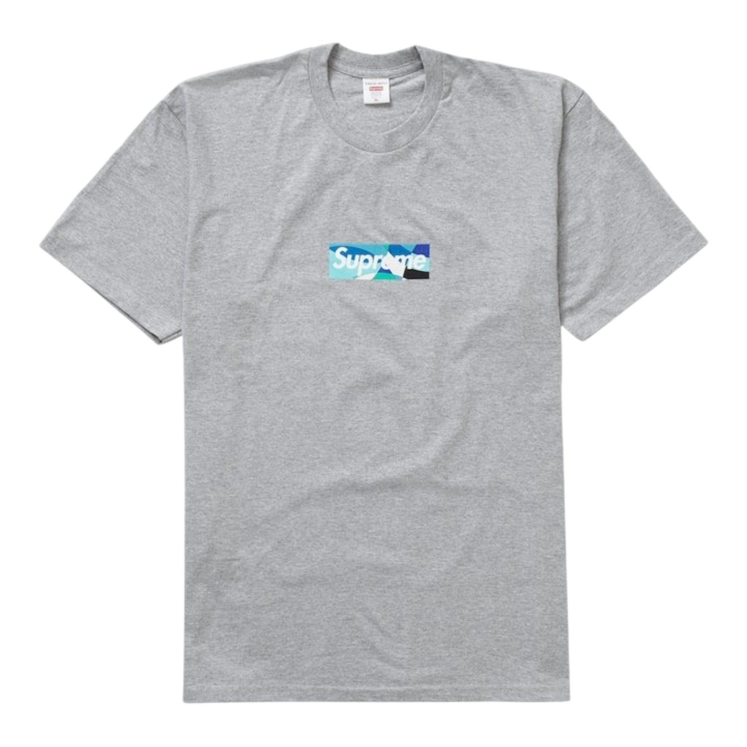 Supreme Emilio Pucci Box Logo T-Shirt Heather Grey Blue