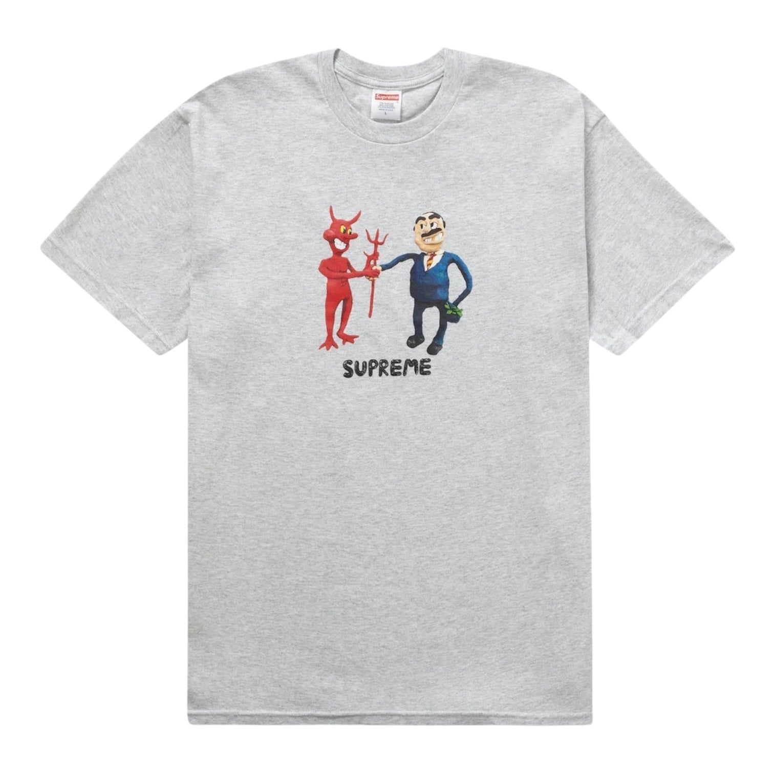 Supreme Business Tee Ash Grey