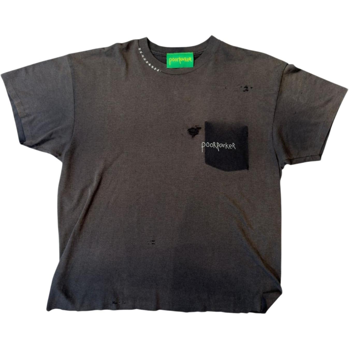 Poor Parker Vintage Classic Logo One Of One T-shirt Black