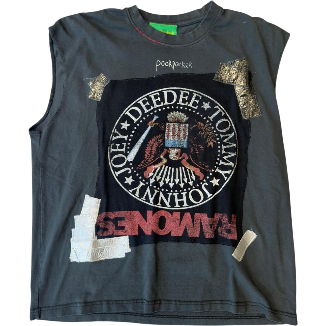 Poor Parker Vintage Ramones Patchwork One Of One Cut-Off
