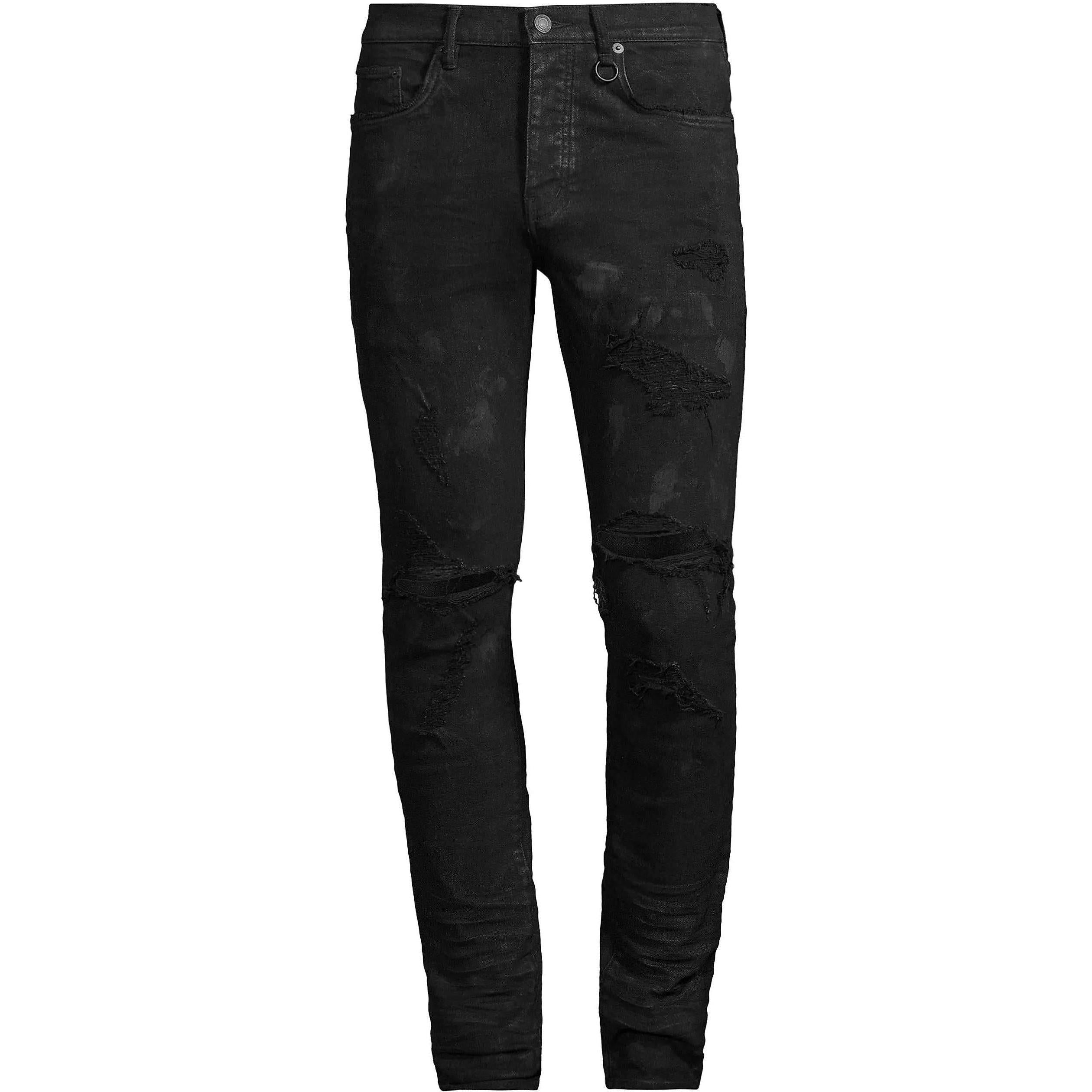 Purple Brand Stretch Destroyed Slim-Fit Jeans