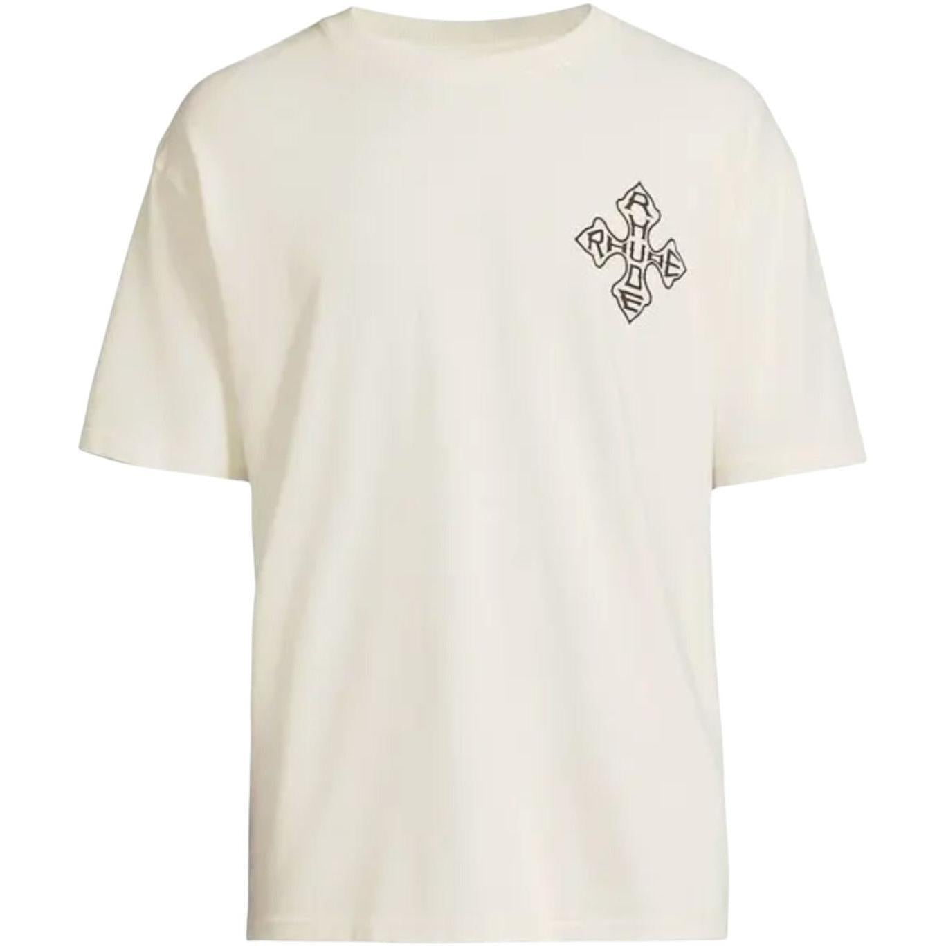Rhude Cross Logo Tee White