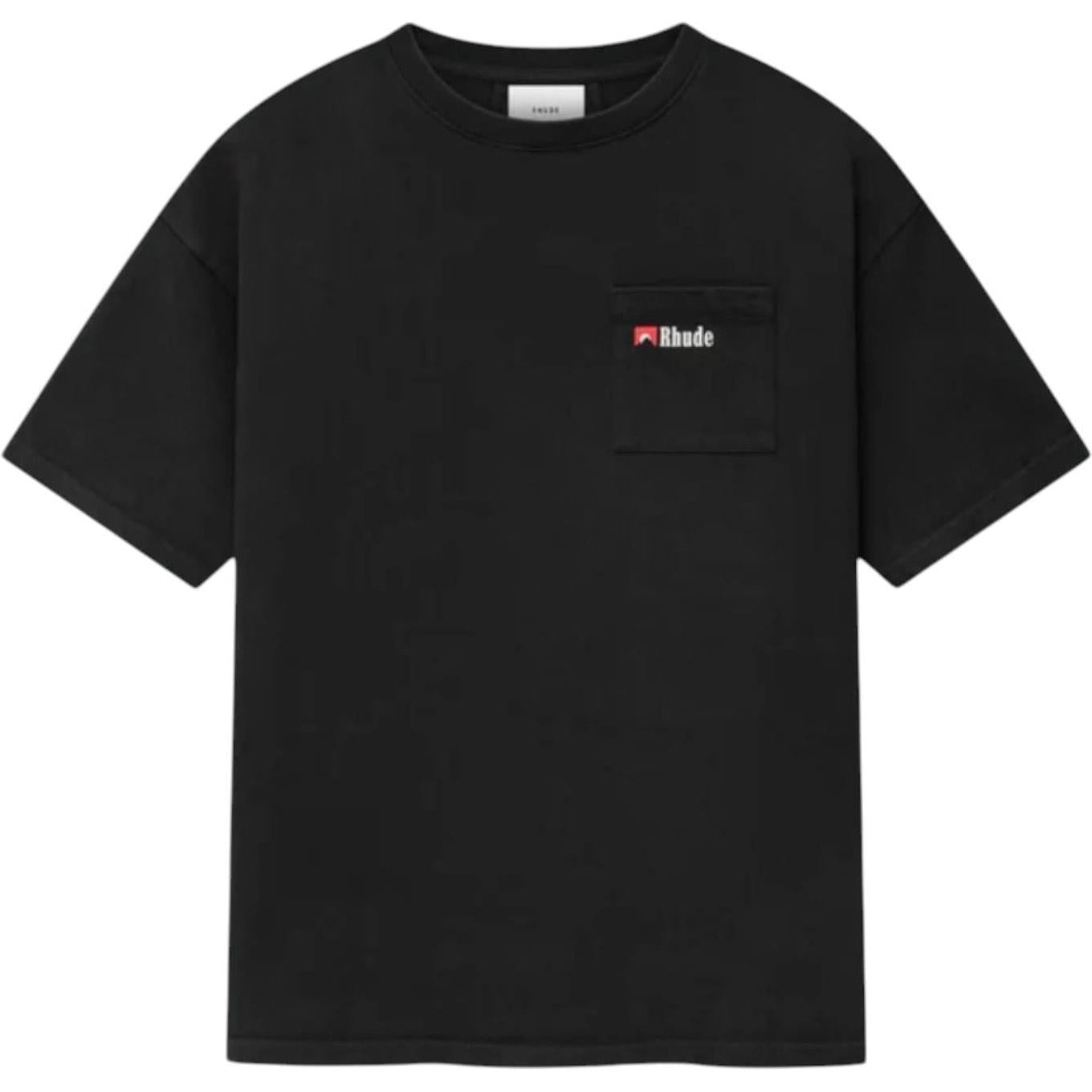 Rhude Moonlight Pocket T-Shirt Black Red