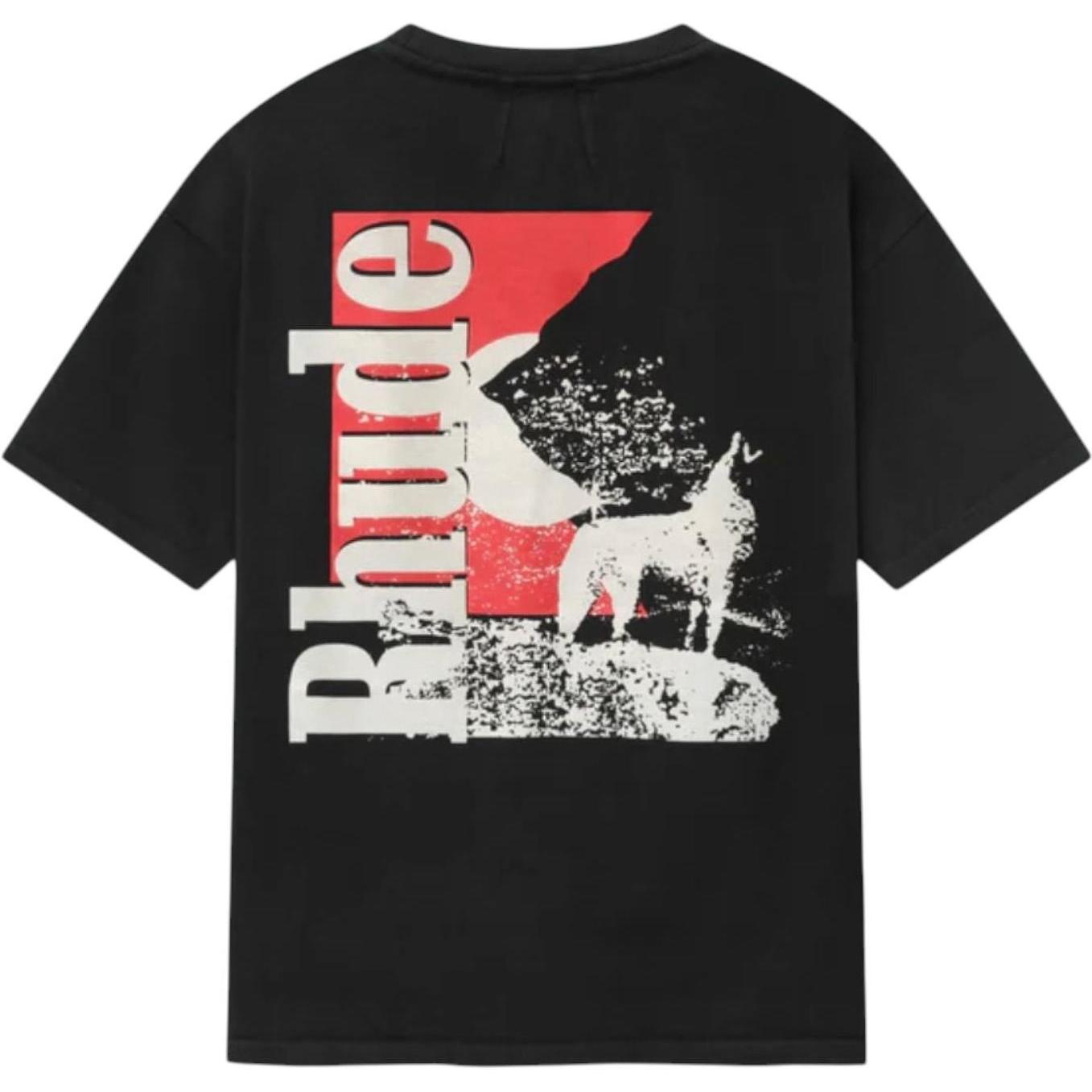 Rhude Moonlight Pocket T-Shirt Black Red