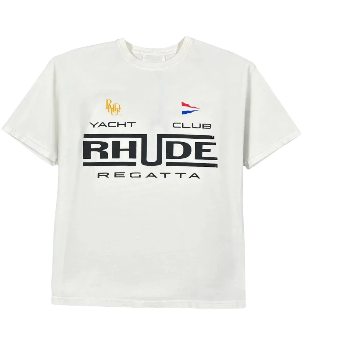 Rhude Regatta Club T-shirt Vintage White