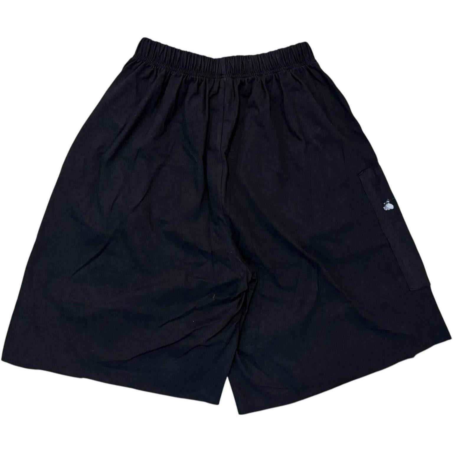 Richill Melancholy Illustrated Corduroy Panel Shorts Black