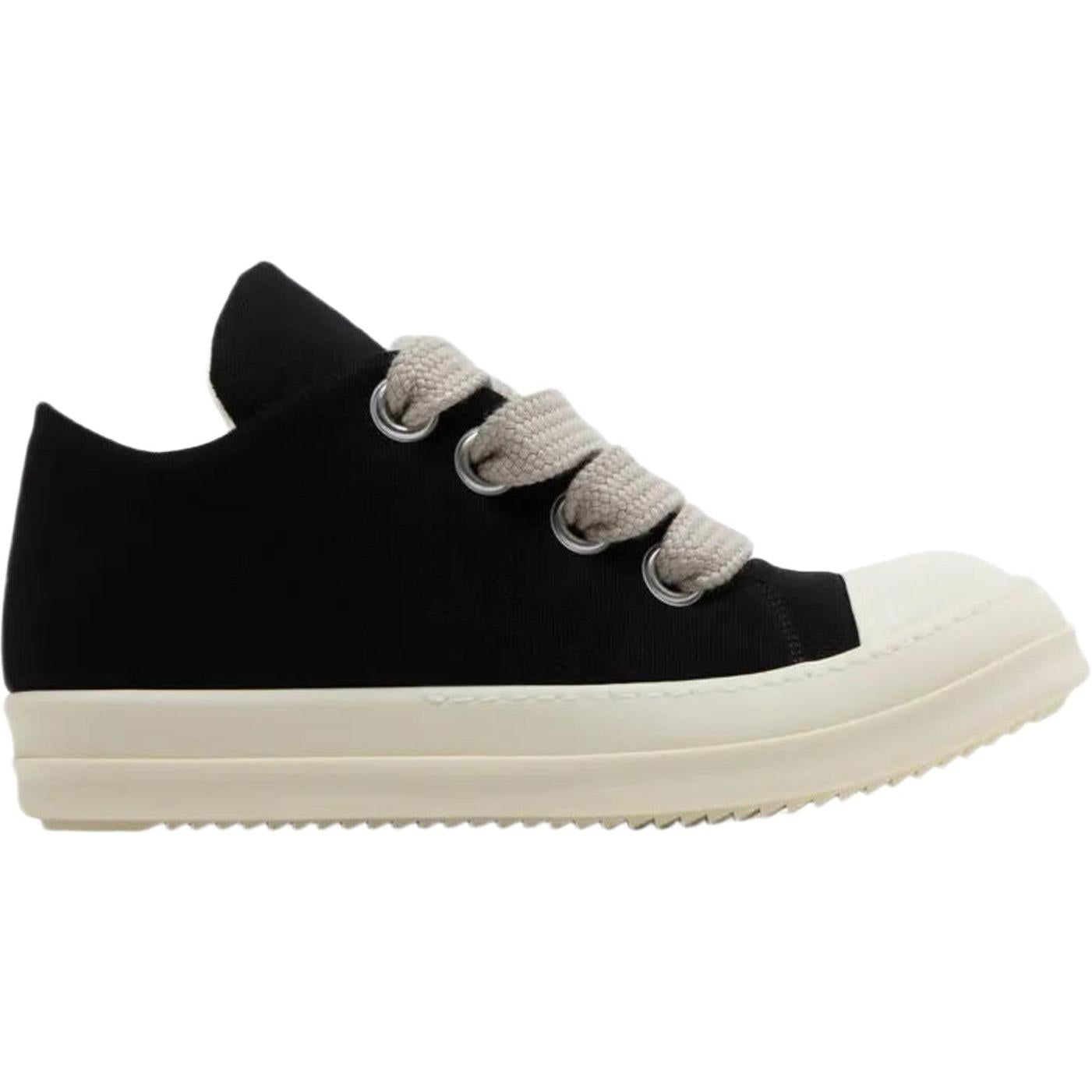 Rick Owens Concordians DRKSHDW Jumbo Laced Nylon Canvas Low Black Milk