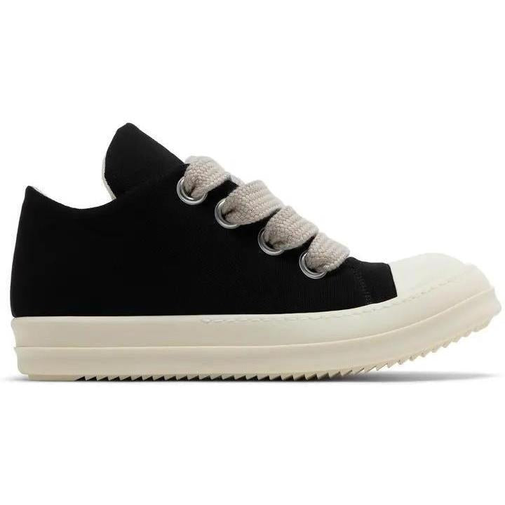 Rick Owens Concordians DRKSHDW Jumbo Laced Nylon Canvas Low Black Milk