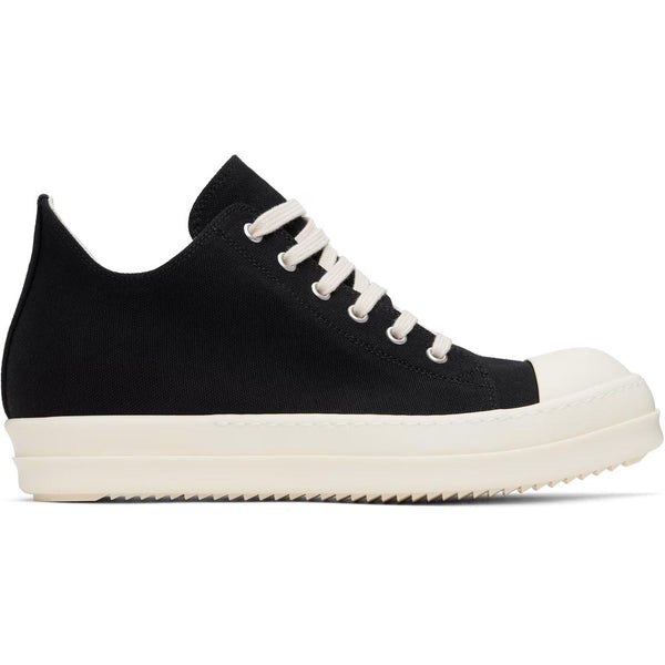 Rick Owens Drkshdw Ramone Canvas Low Black Milk