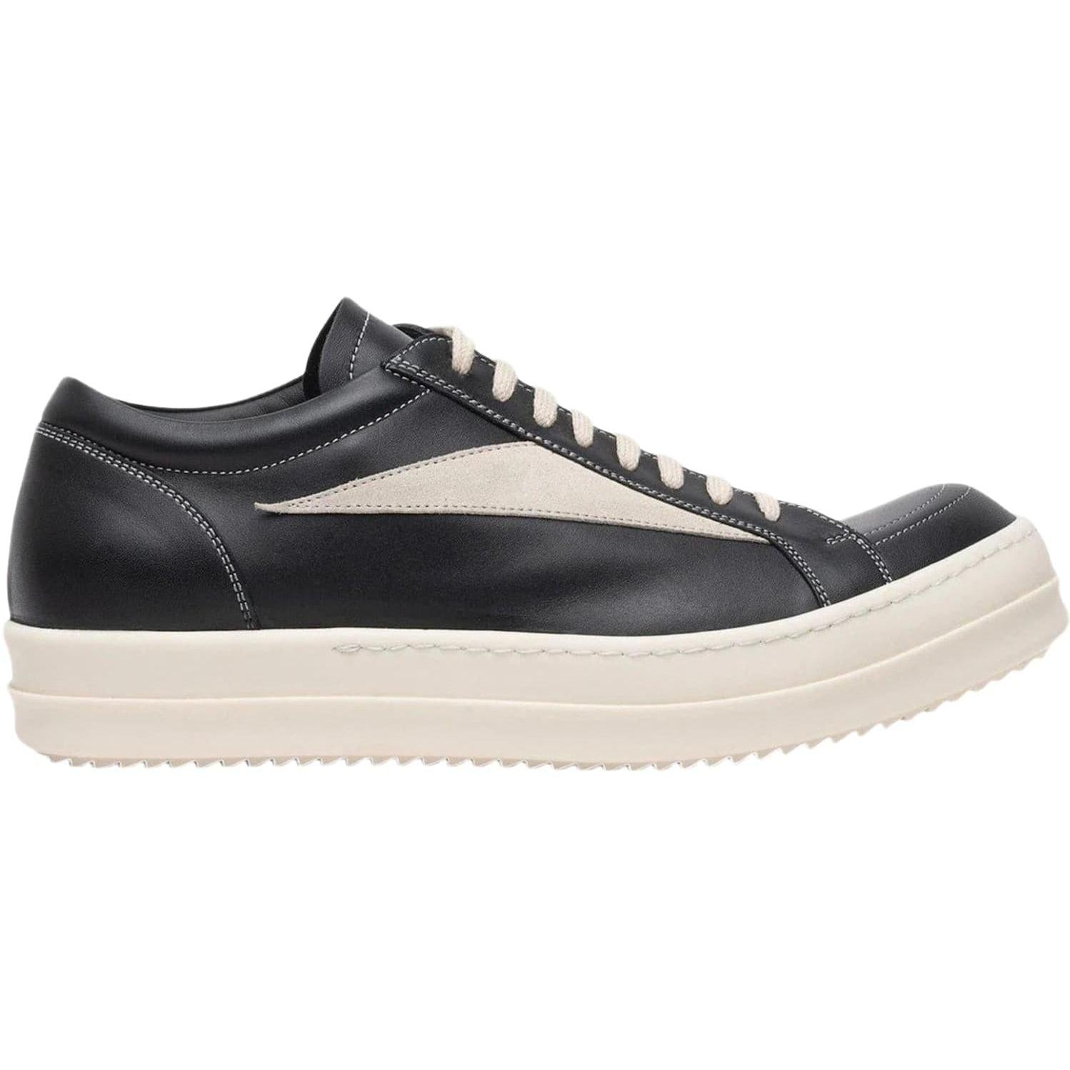 Rick Owens Mainline Vintage Leather Low Black