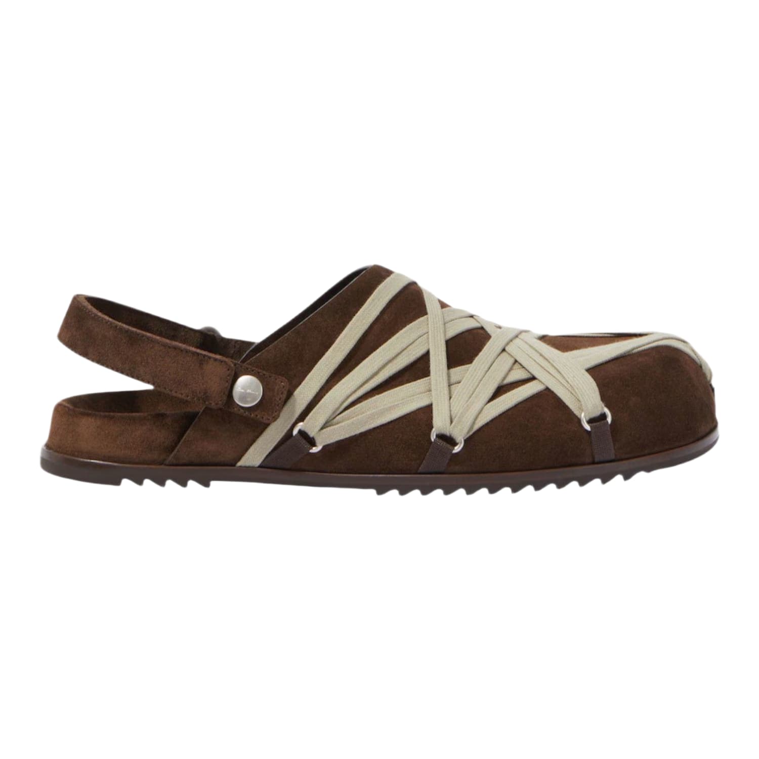 Rick Owens Megalace Mule Slippers Brown